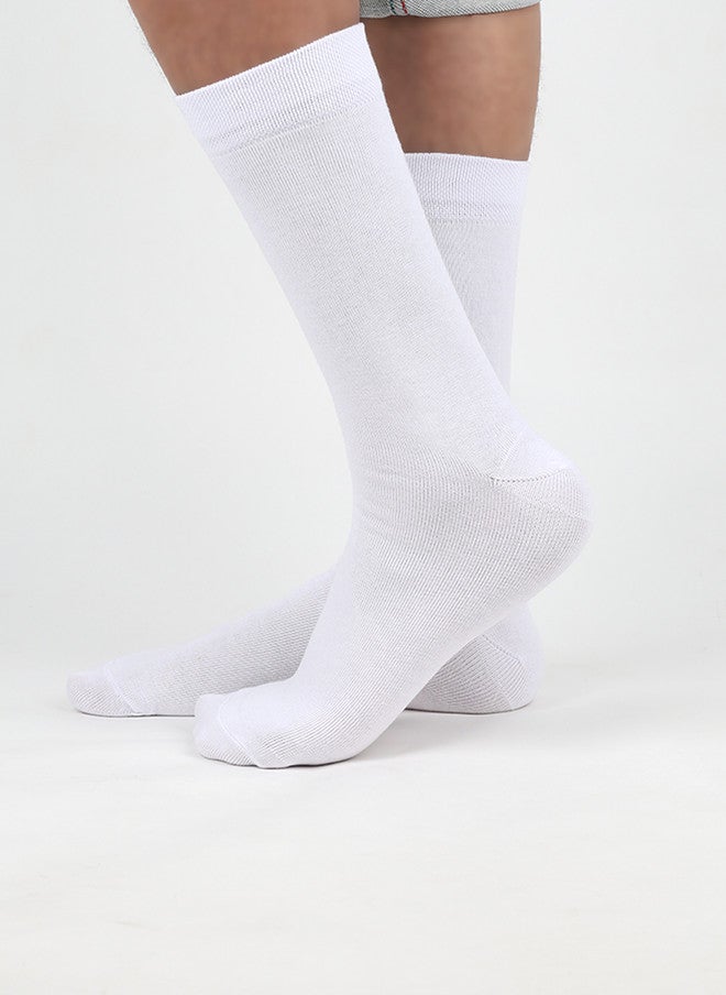 FOOTPRINTS FOOTPRINT Men 5 Pairs Anti Odour Organic Cotton Calf-Length Solid Bamboo Formal Socks - Image 3